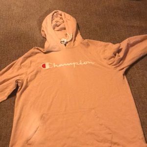 Mens pink champion hoodie